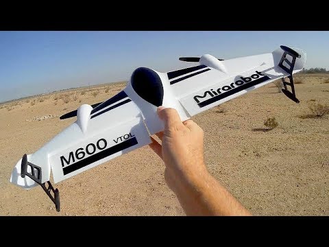 Mirarobot M600 VTOL Vertical Takeoff Brushless RC Airplane Flight Test Review - UC90A4JdsSoFm1Okfu0DHTuQ