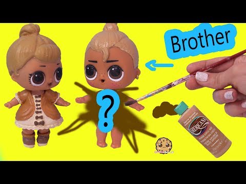 LOL Surprise Boy Peanut Butter & Jelly Brother Doll DIY Craft Makeover Painting Video - UCelMeixAOTs2OQAAi9wU8-g