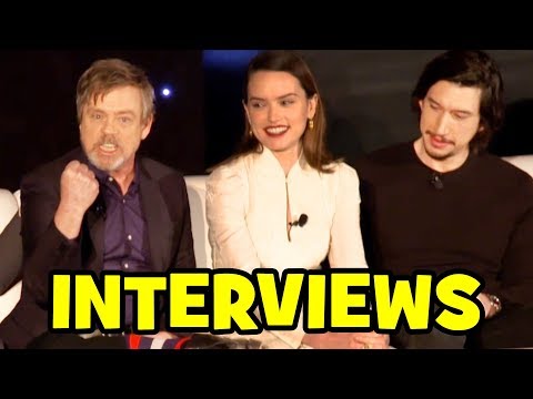 STAR WARS THE LAST JEDI Cast Interviews - Mark Hamill, Daisy Ridley, Adam Driver, John Boyega - UCS5C4dC1Vc3EzgeDO-Wu3Mg