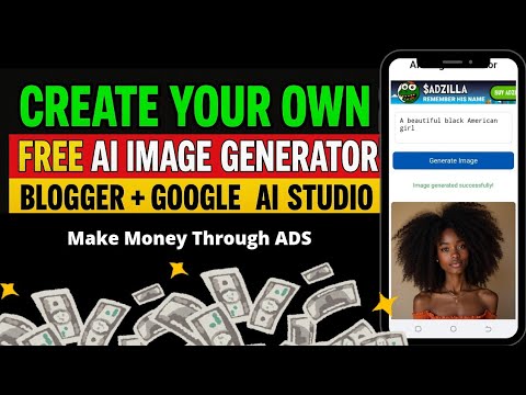 Create Your Own FREE AI Image Generator with Google AI + Blogger | Make Money Online 2025