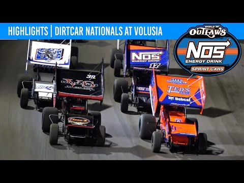 World of Outlaws NOS Energy Drink Sprint Cars | Volusia Speedway Park | Feb. 10, 2024 | HIGHLIGHTS - dirt track racing video image
