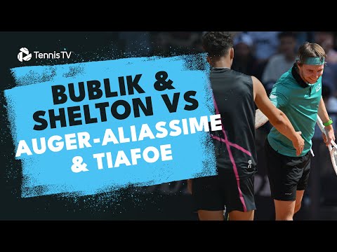 Entertaining Shelton/Bublik vs Tiafoe/Auger-Aliassime Highlights! | Rome 2024