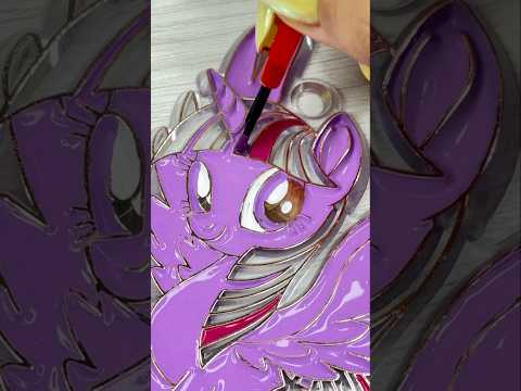 💜PINTO a TWILIGHT 😱 Miniso❗️#diy #new #wow #art #colors #painting #arte #miniso #pinkiepie #pony