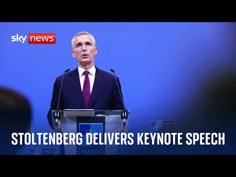 Secretary General Jens Stoltenberg delivers speech at NATO conference