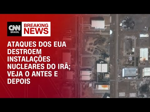 ​EUA atacam centros nucleares do Irã; imagens revelam destruição em Isfahan e Natanz | CNN PRIME TIME