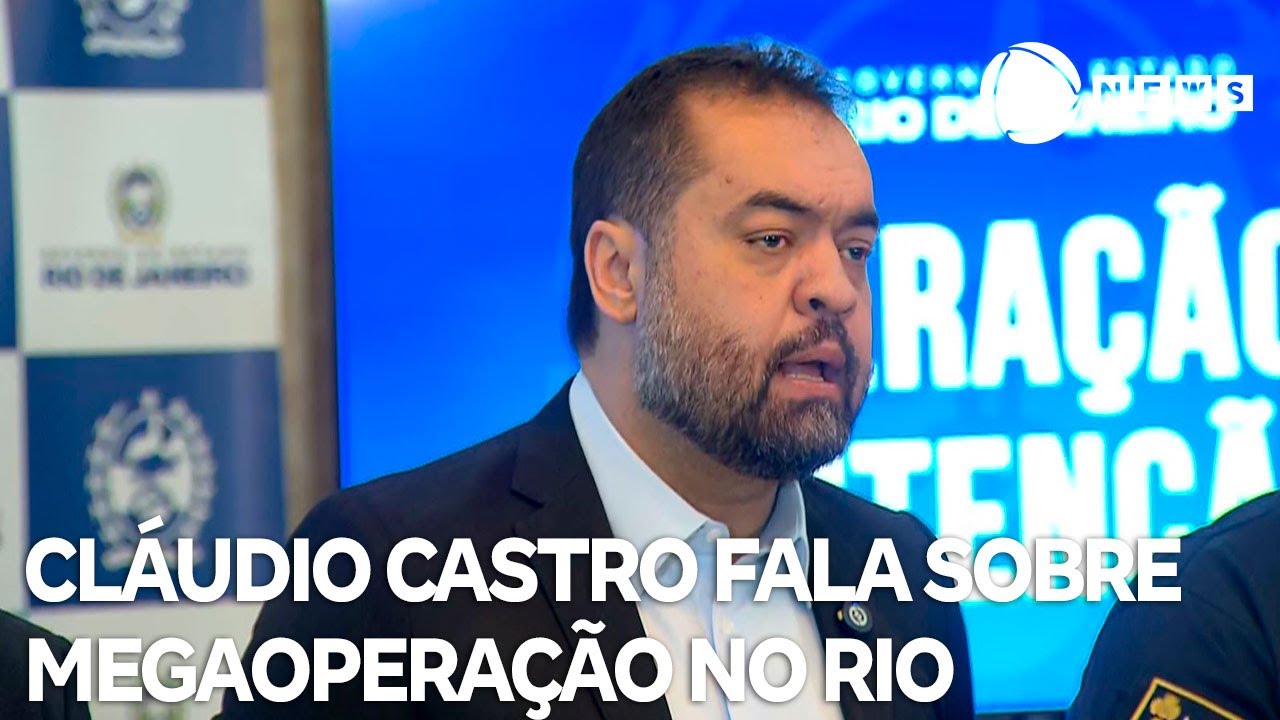 Governador do Rio de Janeiro concede coletiva para falar de megaoperação  TV Online Governador do Rio de Janeiro concede coletiva para falar de megaoperação