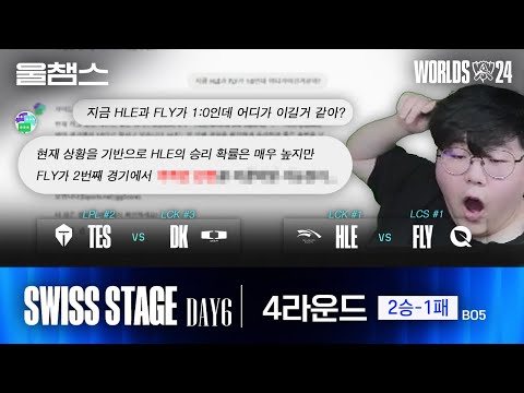 4라운드 2-1팀 대전 하이라이트│Swiss Stage Day6│2024 Worlds│울프와 함께 보는 롤드컵