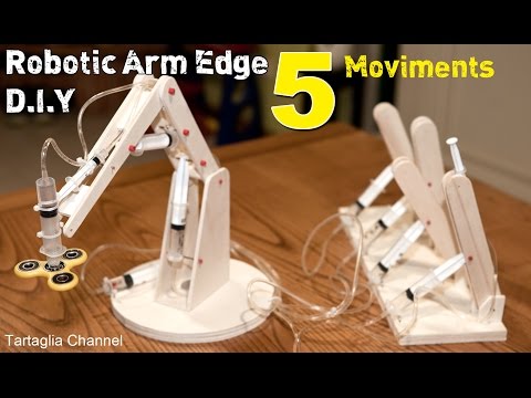 Amazing - How to make syringhe Hydraulic Robotic arm - 5 movements - UCwMjr5HocO6S363x_-jzsmA