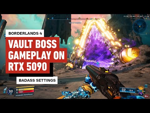 Borderlands 4 Vault Boss Gameplay on RTX 5090 - 4K, Max Settings