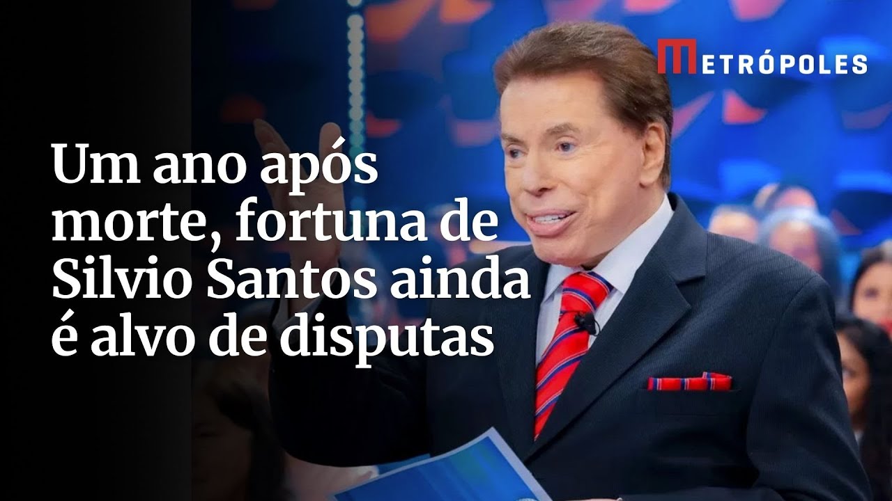 Um ano após morte fortuna de Silvio Santos ainda é alvo de disputas
