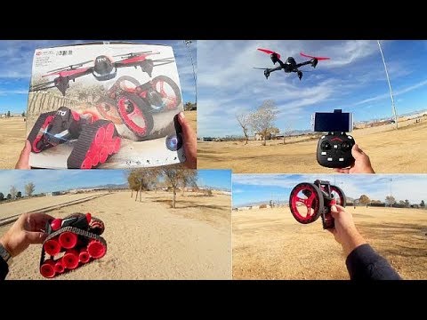 HHD H3 RC FPV Drone Tank and Stunt Wheel Drive Flight Test Review - UC90A4JdsSoFm1Okfu0DHTuQ