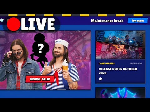 Brawl Stars Maintenance Break | LIVE STREAM 🟥 #BrawlStars