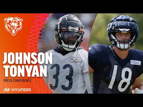 Johnson and Tonyan speak on building momentum in camp | Chicago Bears video clip