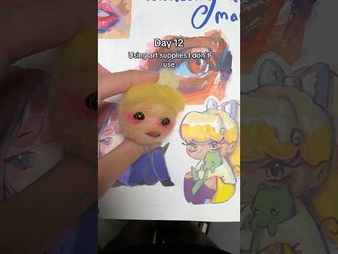 NEEDLE FELTING SUGARFLY FOR THE FIRST TIME #art #portraitart #needlefelting #ocart #artwork