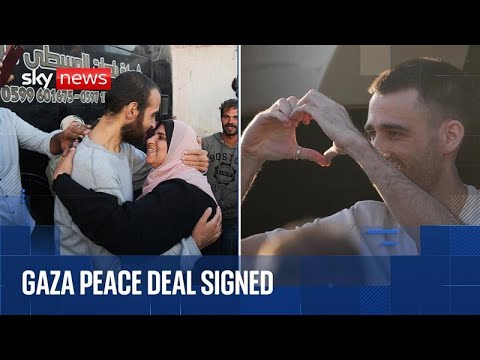Red Cross convoys preparing to collect Israeli hostages shortly | Sky News coverage