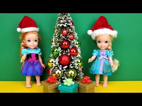 Christmas ! Elsa and Anna toddlers - what happens to Santa ? Gifts - decorations - tree - UCQ00zWTLrgRQJUb8MHQg21A