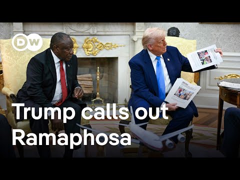 Live: South Africa's president Ramaphosa visits US president Trump | DW News