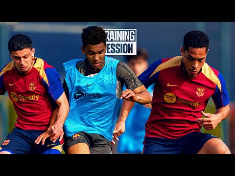 RONDOS, INTENSITY & JOINT TRAINING WITH U19 ⚽​🤝​ | FC Barcelona training 🔵🔴