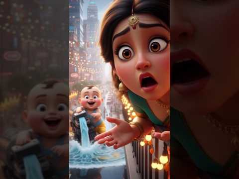 जायंट बेबी की धमाकेदार दिवाली #Diwali2025 #FunnyShorts #oomcartoons #aiart😂