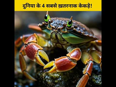 दुनिया के 4 सबसे ख़तरनाक केकड़े! #shorts #animalfacts
