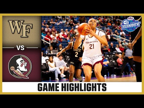 Wake Forest vs. Florida State Game Highlights | 2024 Ally ACC Women’s Basketball Tournament