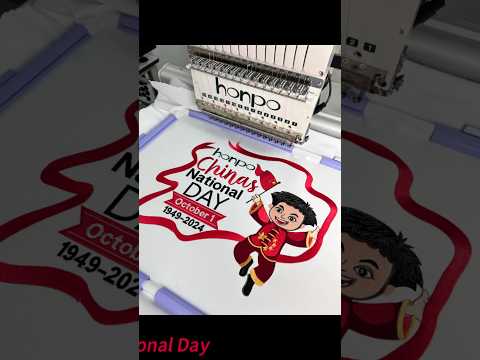 Happy Chinese  National Day!🎉🎉#embroidery #nationalday #embroderymachine