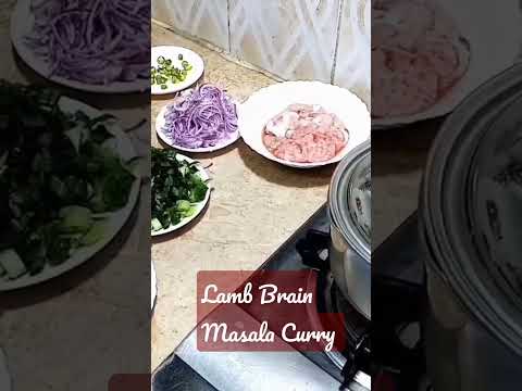 Lamb Brain Masala Curry | #Short | #LambBrain.