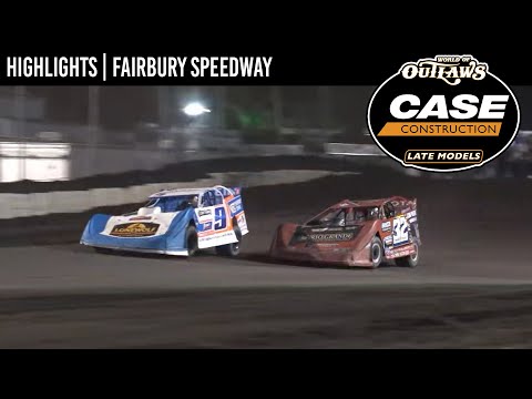 World of Outlaws CASE Construction Late Models | Fairbury Speedway | July 27, 2024 | HIGHLIGHTS - dirt track racing video image