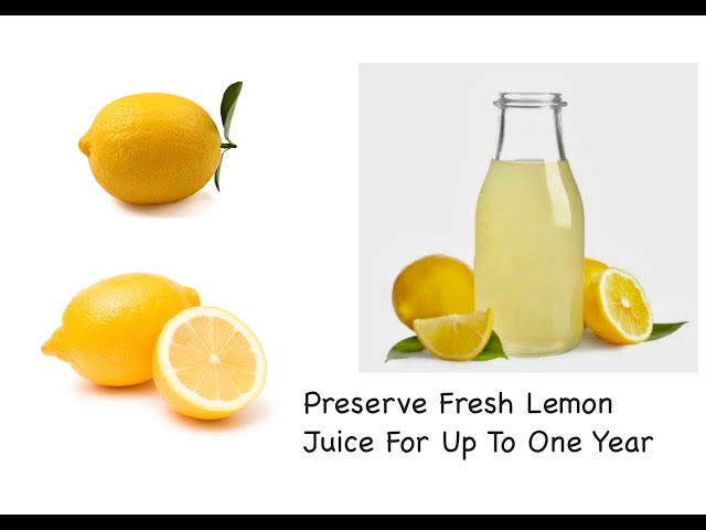 How to Preserve Lemon Juice?