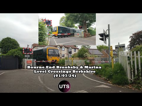 Bourne End Brooksby And Marina Level Crossings Berkshire (01/07/24)