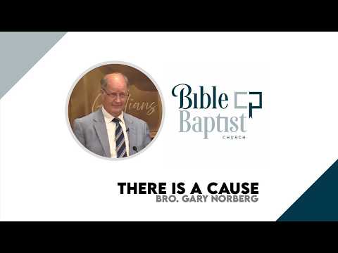Bro. Gary Norberg - There Is A Cause (July 29, 2026 - Wed)