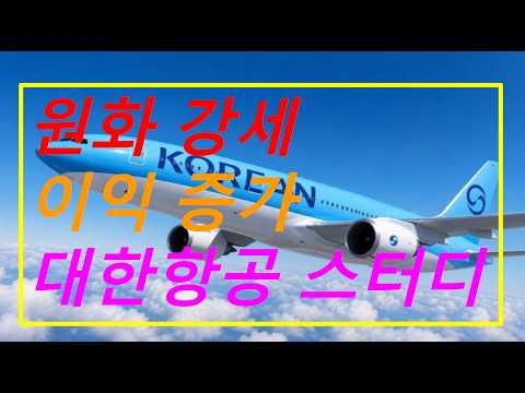 원화 강세이익 증가 <strong>대한항공</strong> 스터디