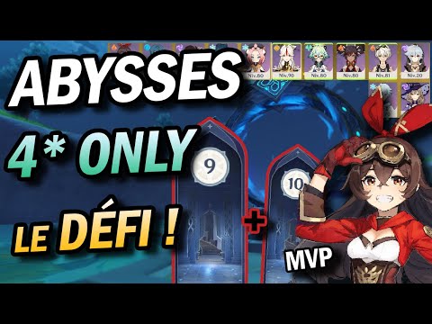 Abysses avec que des 4**** ! Quelles Teams ? Partie 1 étages ...