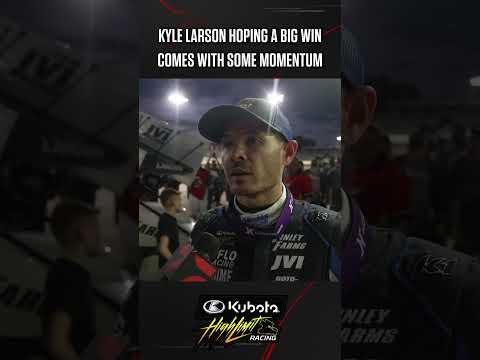 🏁 Kyle Larson is hoping a big Kubota #HighLimitRacing win will give him more confidence. 🏆 - dirt track racing video image