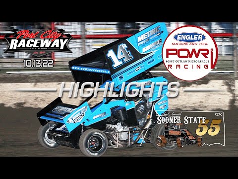 10.13.22 POWRi Outlaw Micro Sprint League Highlights from Port City Raceway - dirt track racing video image