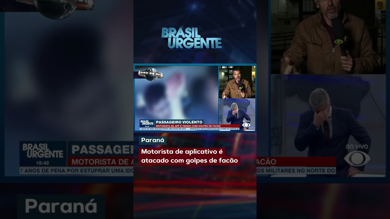 Motorista de aplicativo é atacado com golpes de facão