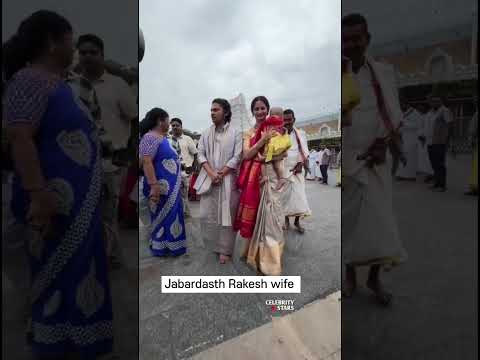 Jabardasth Rakesh family #Tirumala# Tollyhood