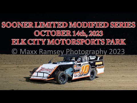 Elk City Motorsports Park Sooner Limited Modified Series 10/14/2023 #10 Alex Wiens/#18 Kyle Wiens - dirt track racing video image
