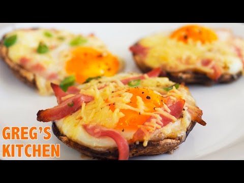 HOW TO MAKE BACON AND EGG PORTOBELLO MUSHROOMS - Greg's Kitchen - UCGXHiIMcPZ9IQNwmJOv12dQ