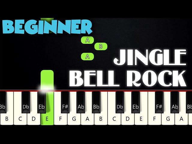 Jingle Bell Rock Piano Sheet Music with Letters
