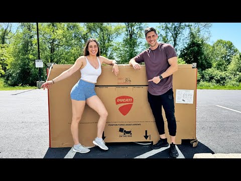 Unboxing a Brand New Limited Edition Ducati Motorcycle!!!