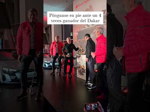 Carlos Sainz y Lucas Cruz, ganadores del Dakar con Audi, ¡ya están en Madrid! #shorts #dakar #sainz