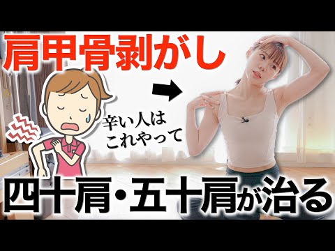【四十肩・五十肩】解剖学で判明!肩が上がらない本当の原因と自宅で治す肩甲骨ストレッチ