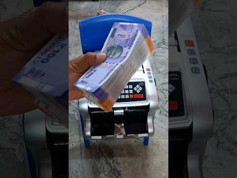 Counting Mixed Indian Currency Notes (₹100 &amp; ₹200 Children Bank Notes) By Money Counting Machine 💵✨