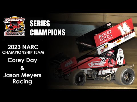 NARC STARS: COREY DAY &amp; JASON MEYERS RACING - 2023 NARC CHAMPIONSHIP TEAM - dirt track racing video image