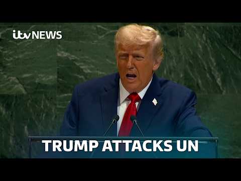 Watch highlights of US President Donald addressing UN General Assembly | ITV News