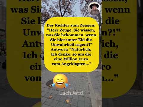 😂Der Zeuge sollte nicht lügen…#witz #lachen
