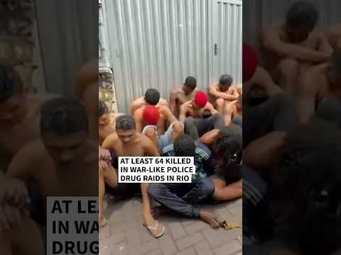 At least 64 killed in war-like Rio police drug raids