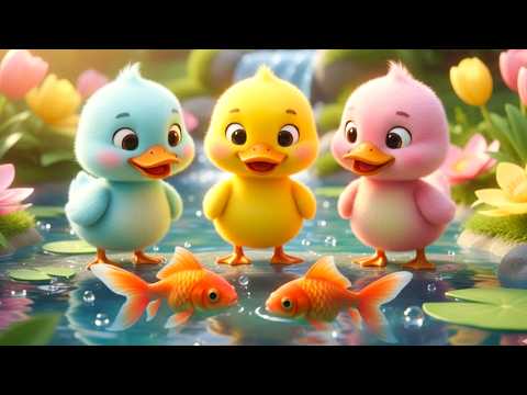 Chú Vịt Con Ngắm Cá Vàng Bơi - Lk Nhạc Thiếu Nhi 4k Sôi Động 2026 - Hoạt Hình Thiếu Nhi Vui Nhộn