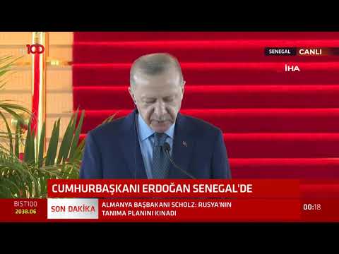 Cumhurbaşkanı Erdoğan Senegal'de konuştu